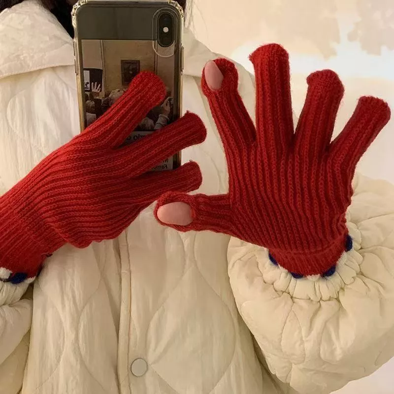 Fingerless Knitted Gloves, image 2