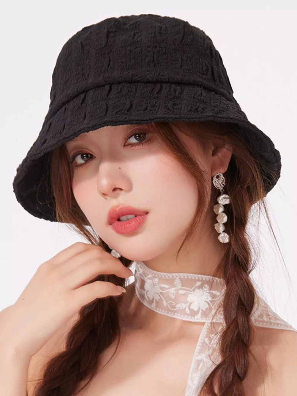 Lightweight Textured Bucket Hat, image 2