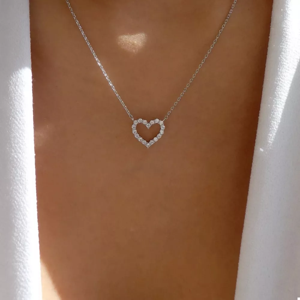 18K Gold-Plated Heart Necklace, image 3
