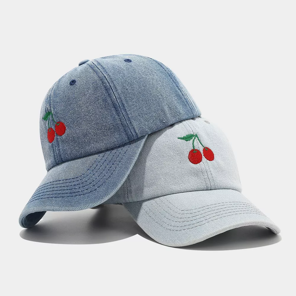 Cherry Embroidery Baseball Cap, image 2