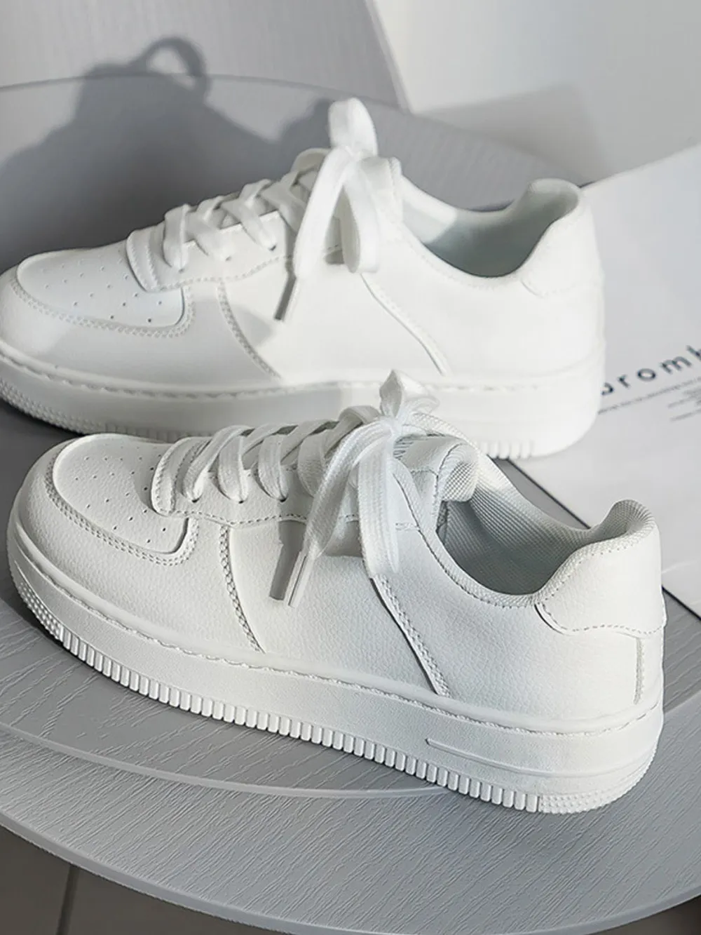 Lace Up Round Toe Platform Shoes, image 4