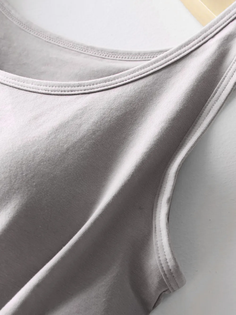 Round Neck Tank with Bra, image 5