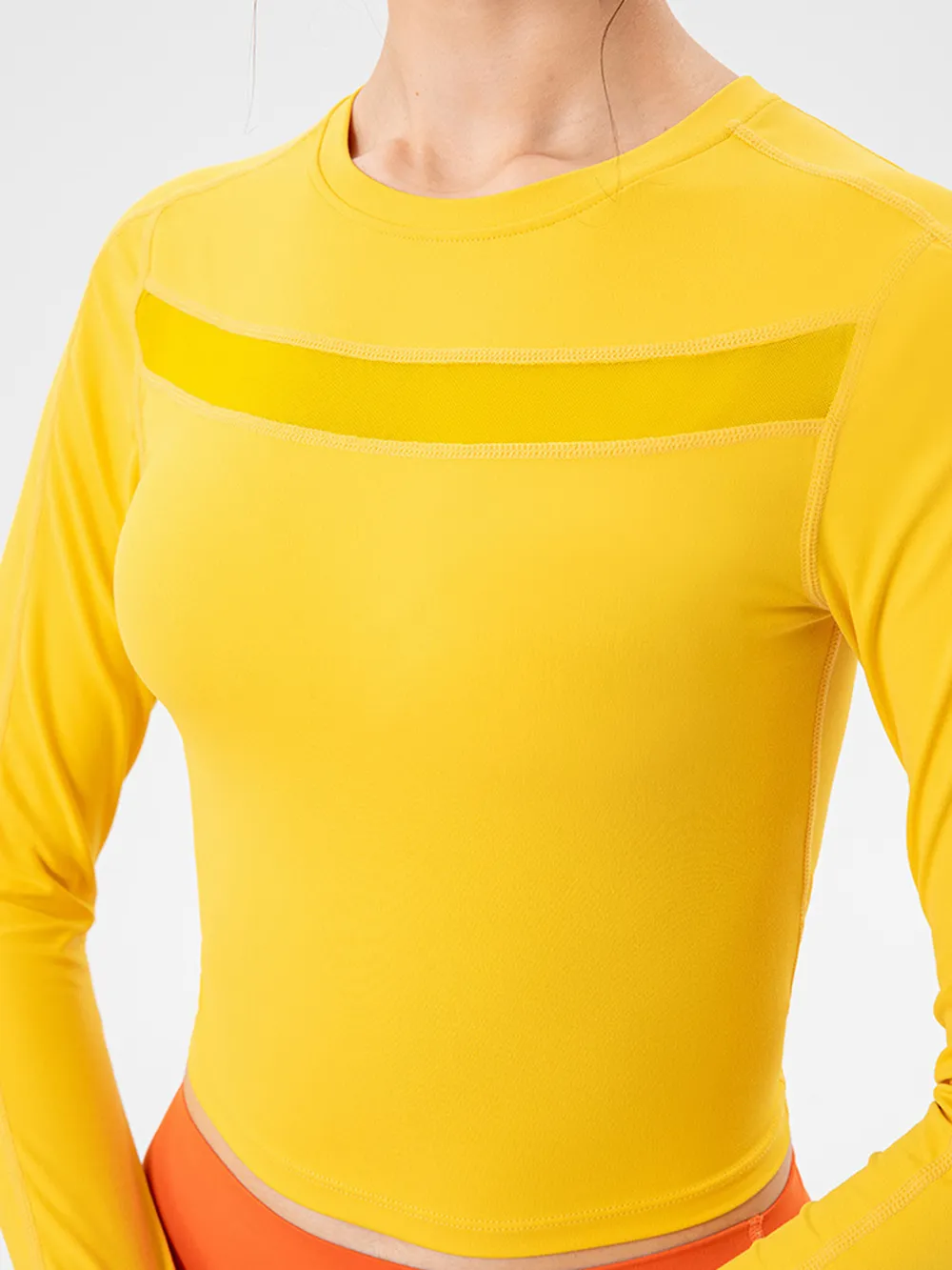 Round Neck Long Sleeve Active T-Shirt, image 5
