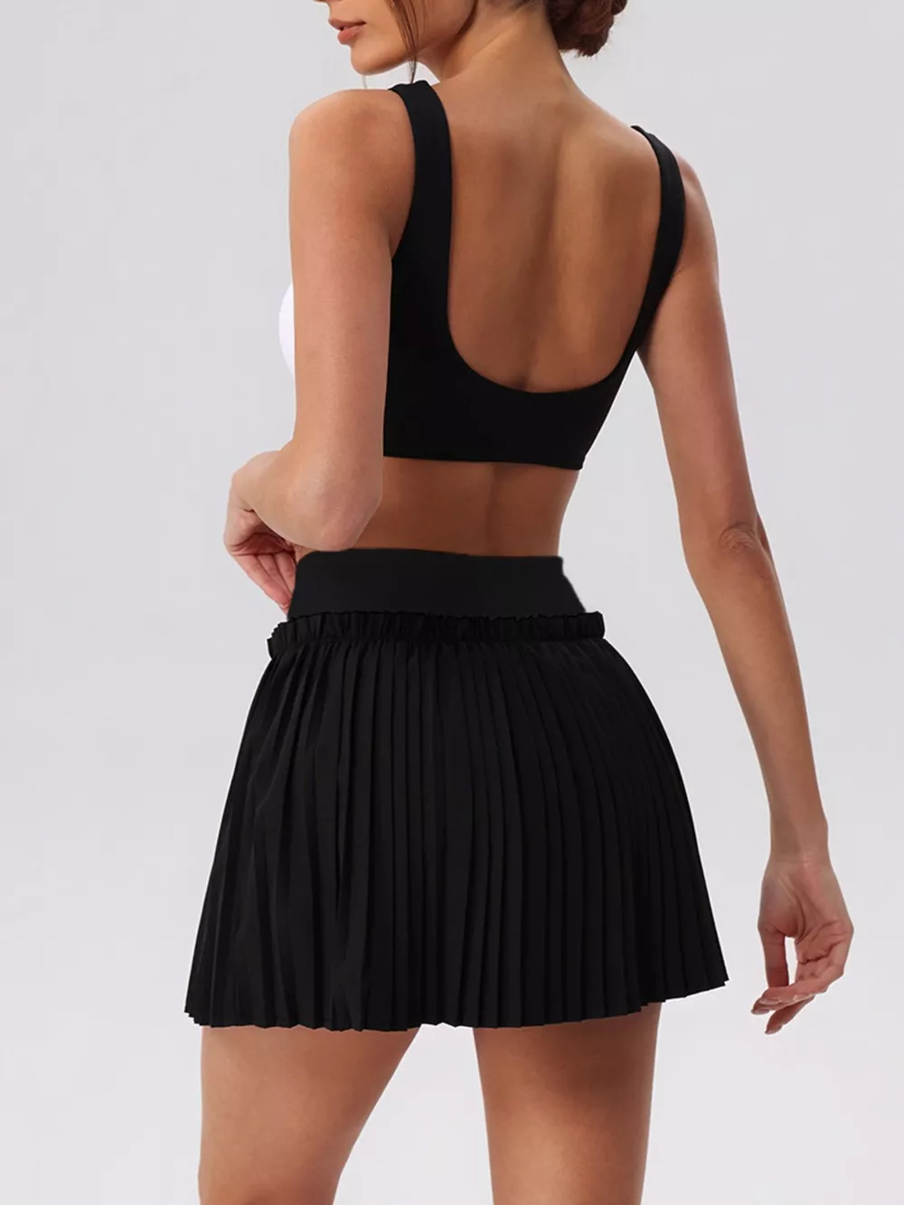 Sleeveless Top and Pleated Skirt Active Set, image 20