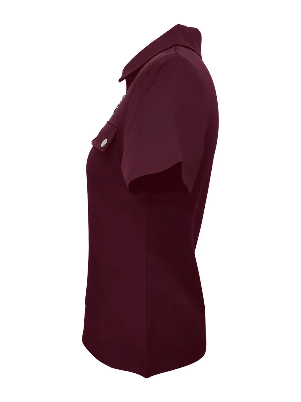Zip Collar Short Sleeve Top, image 5