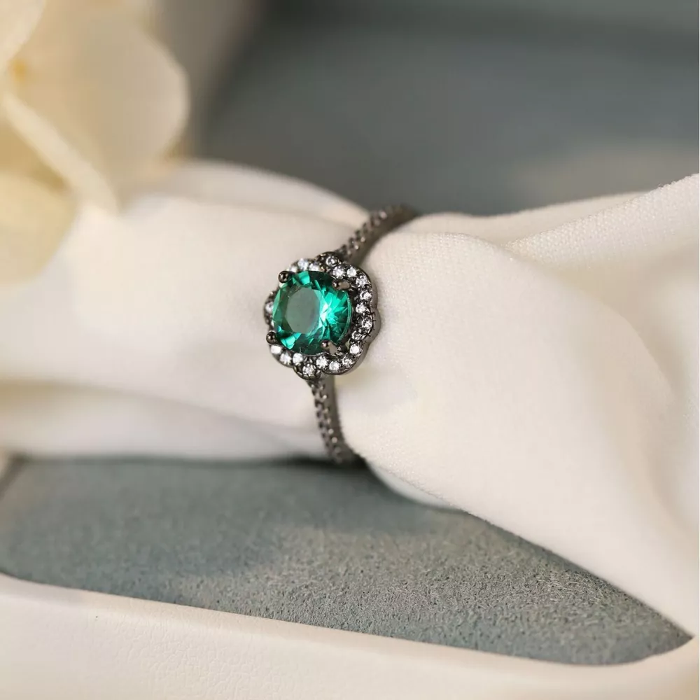 925 Sterling Silver Zircon Minimalist Ring, image 2