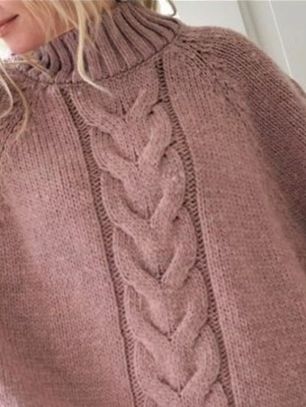 Cable-Knit Long Sleeve Sweater, image 2