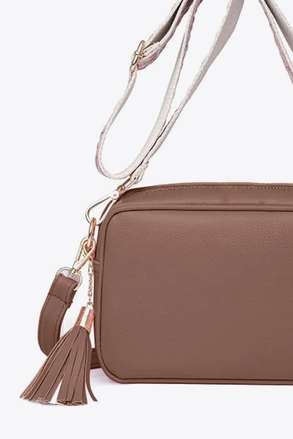 PU Leather Tassel Crossbody Bag, image 4