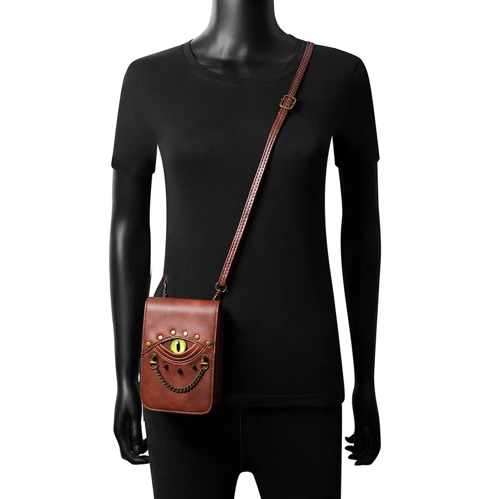 Steampunk Eye Decor Crossbody Bag, image 3