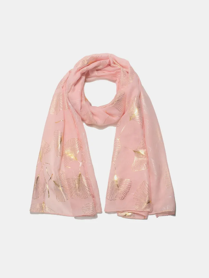 Ginkgo Leaf Polyester Scarf, image 6