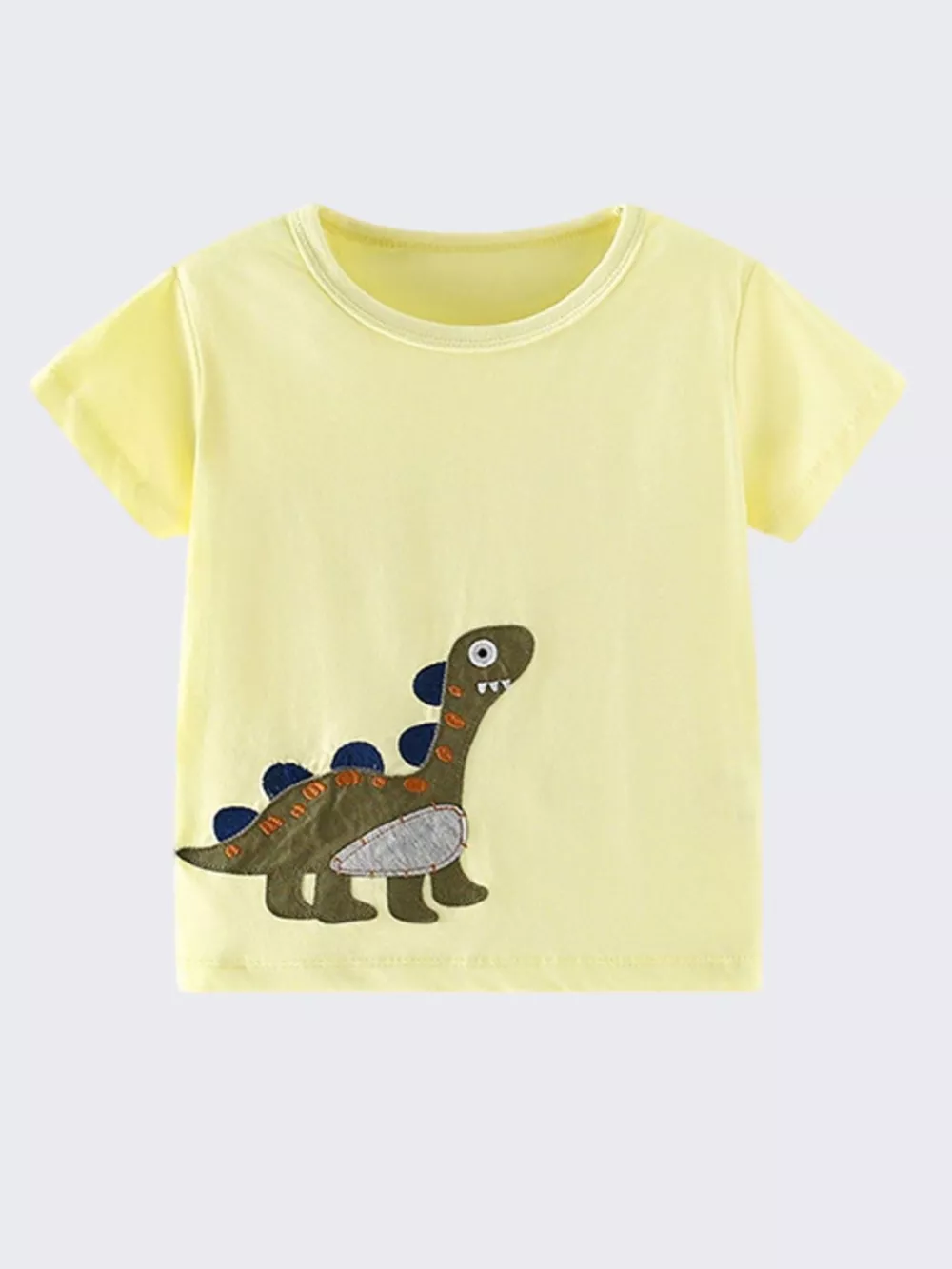 Children's Dinosaur Embroidered Short Sleeve T-Shirt, image 3