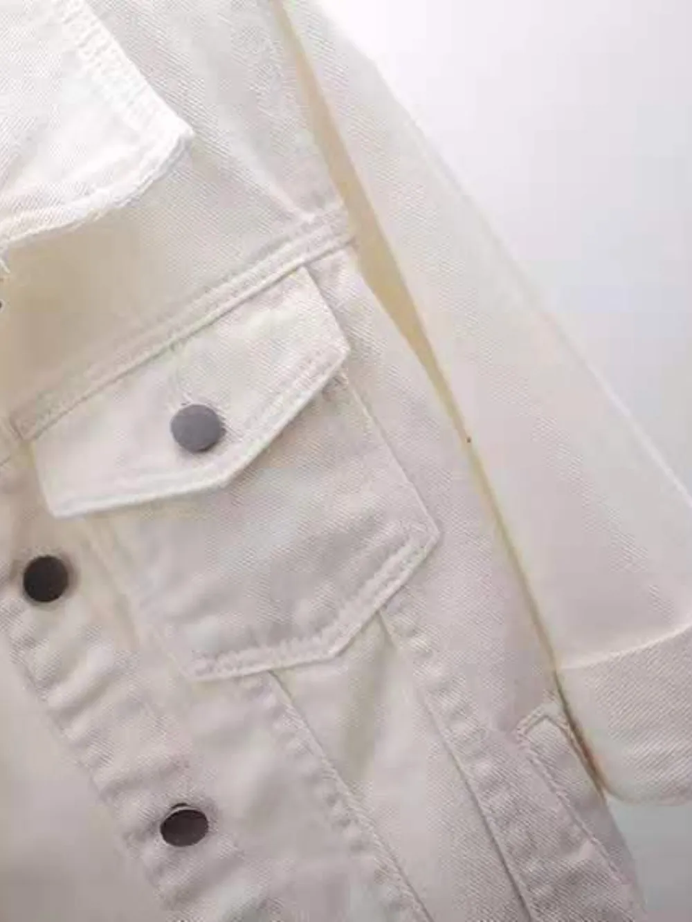 Full Size Cropped Denim Jacket Plus Size, image 6