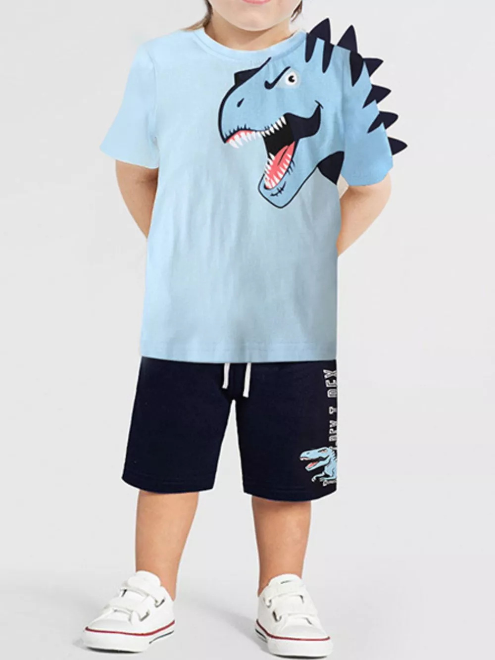 Children's Dinosaur Graphic Tee and Shorts Set