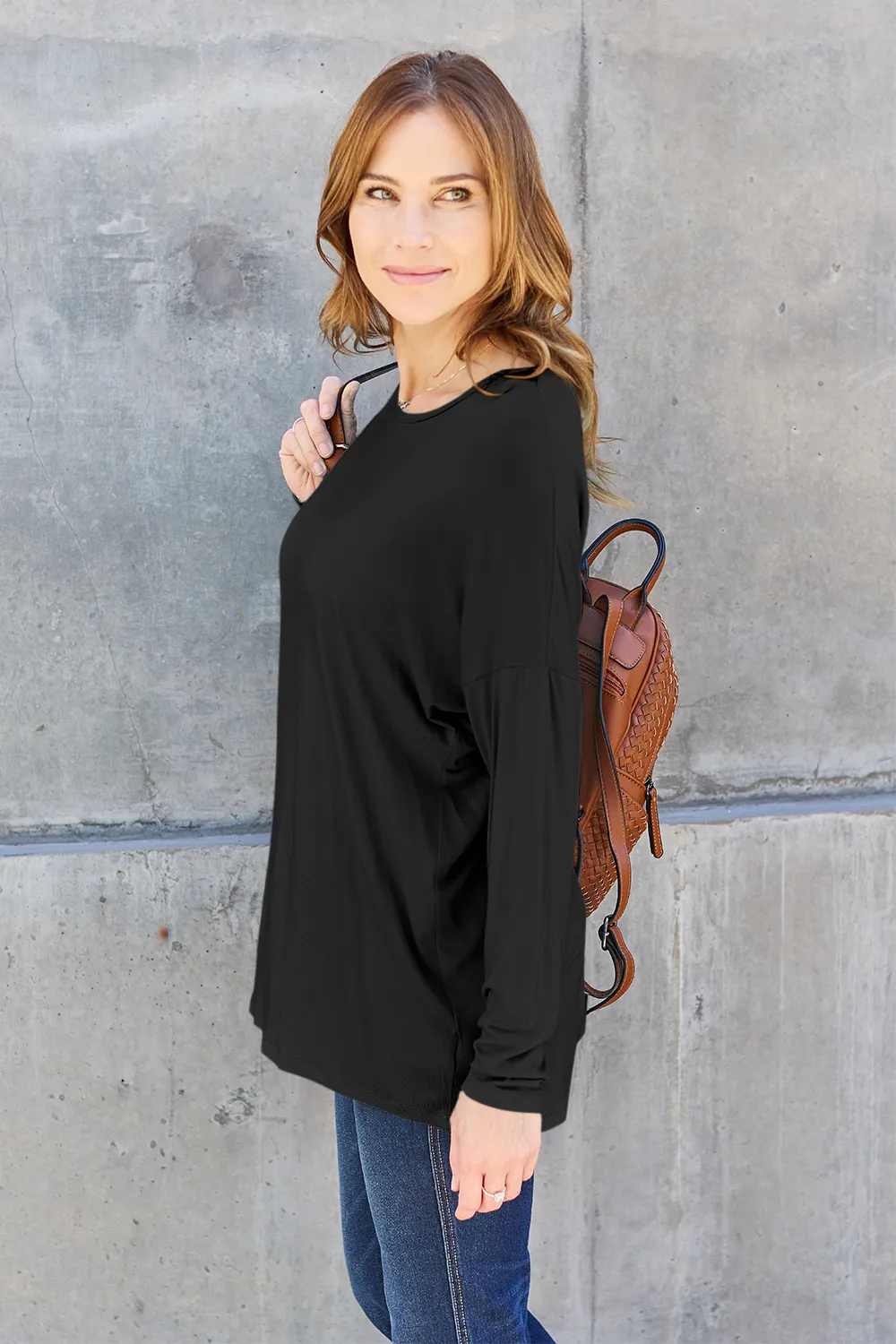Full Size Round Neck Dropped Shoulder T-Shirt, image 12