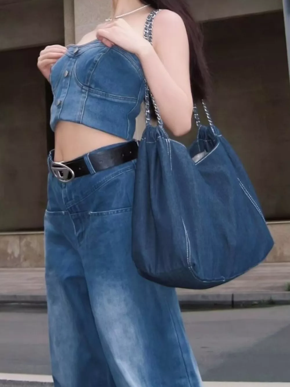 Chain Strap Tote Bag, image 3