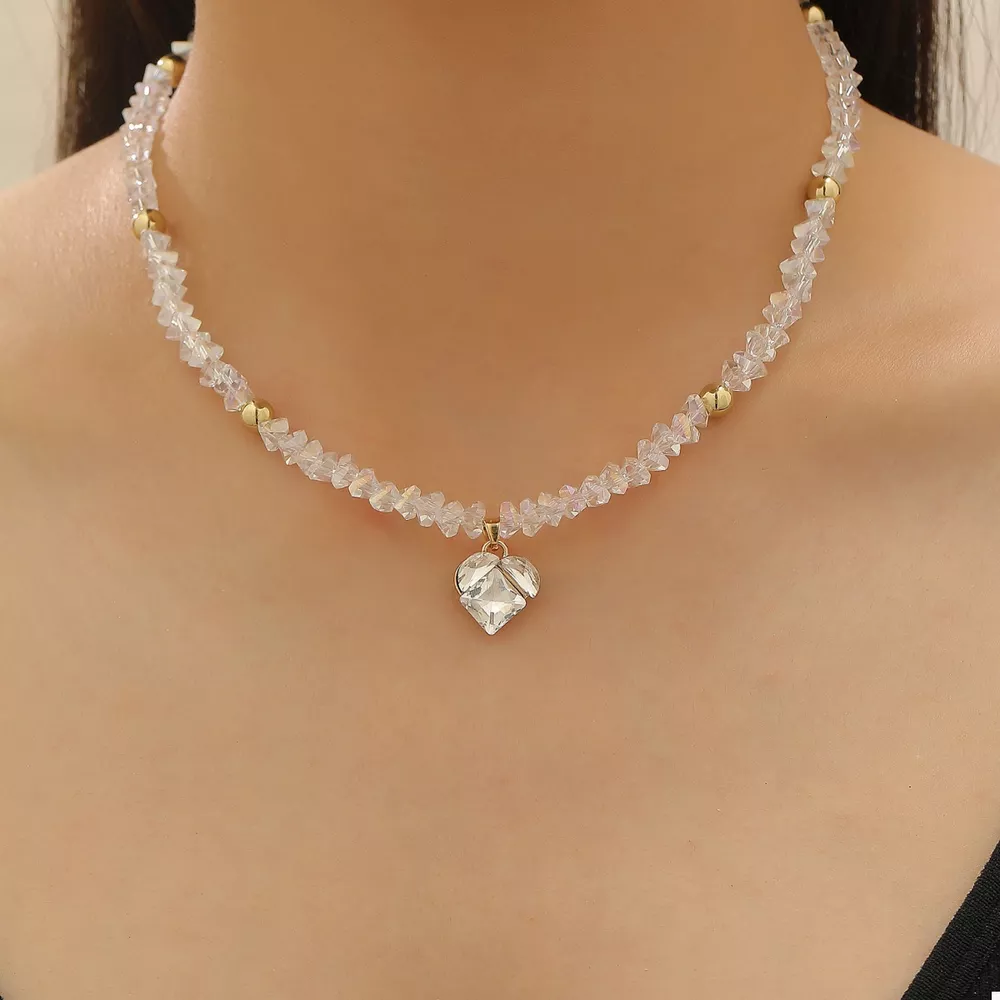 Pearl & Heart Pendant Necklace, image 15