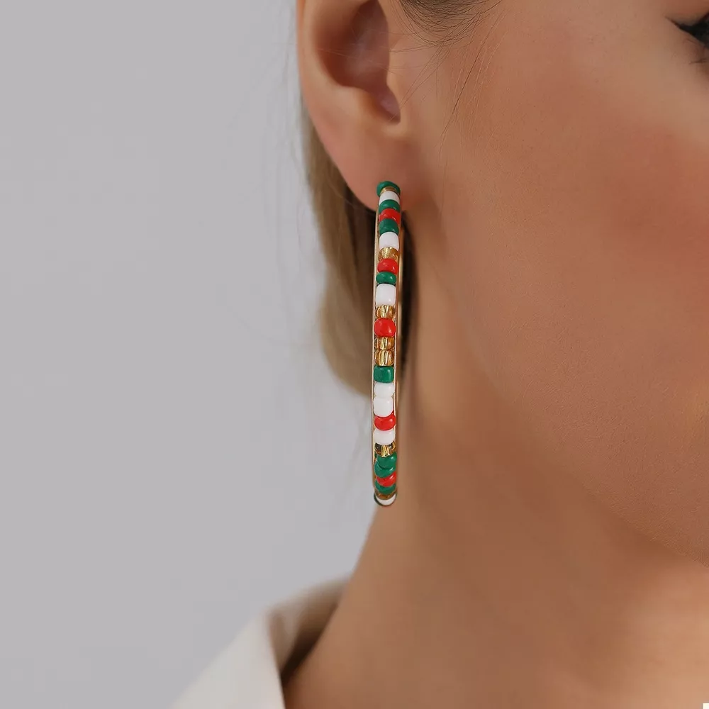 18K Gold-Plated Hoop Earrings, image 5