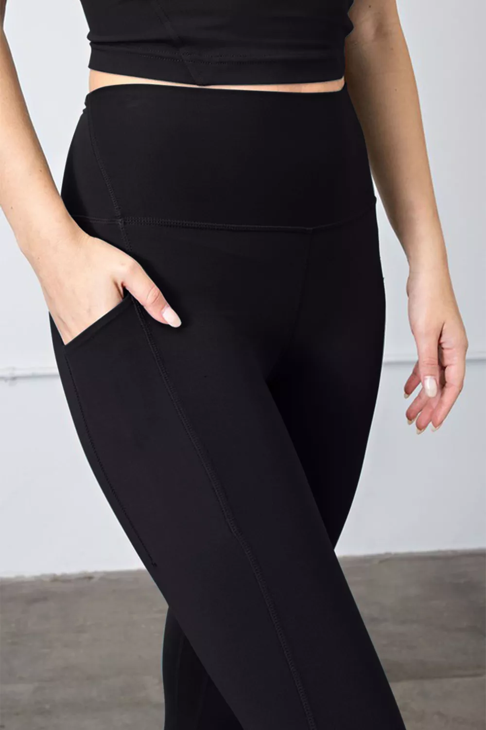 High Waist Wide Waistband Leggings, image 5