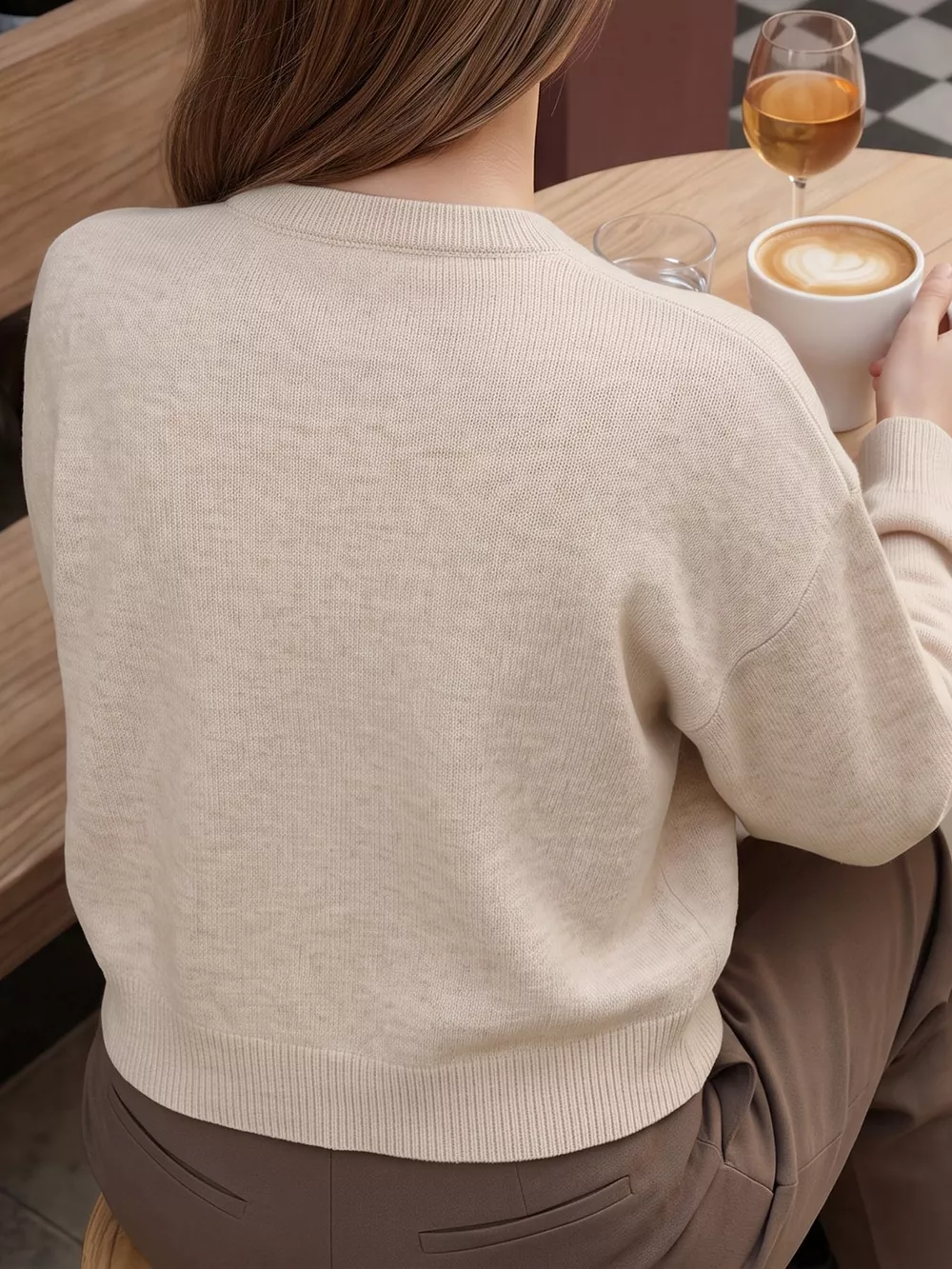 Button Up Dropped Shoulder Cardigan, image 7