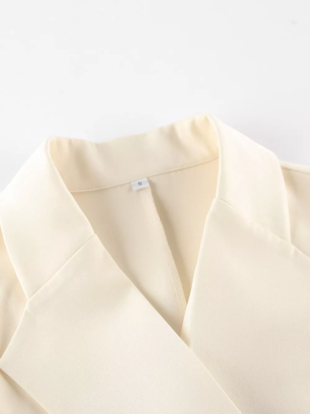 One Button Blazer & Wide Leg Pants Set, image 3