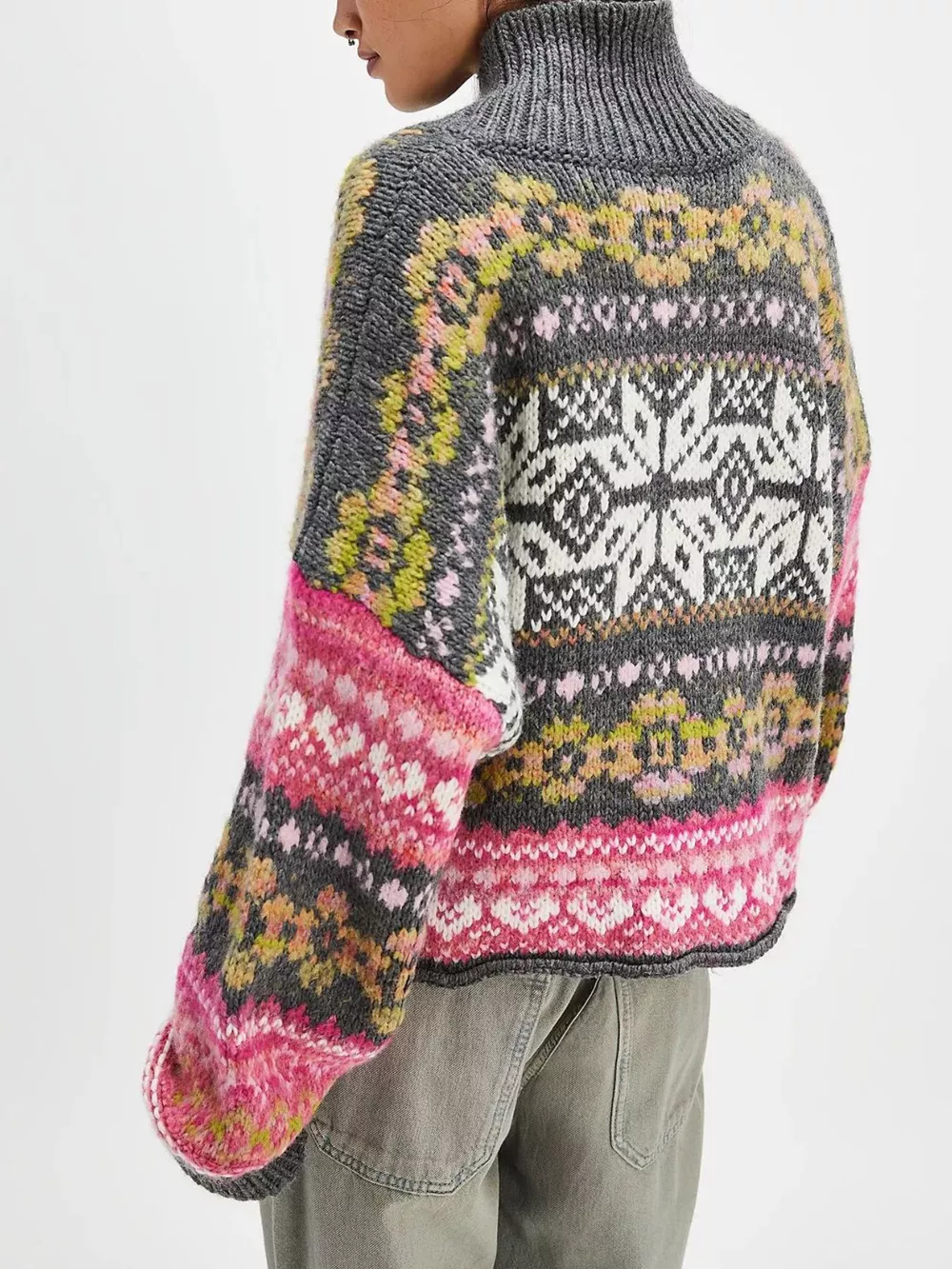 Vintage Button Up Knit Cardigan, image 9