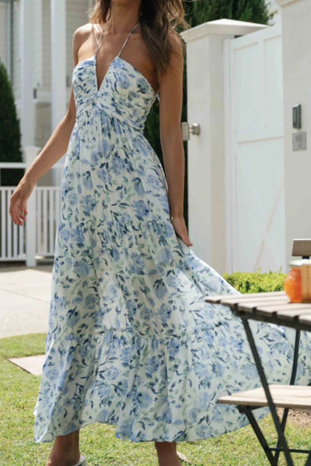 Printed Halter Neck Cami Dress, image 10