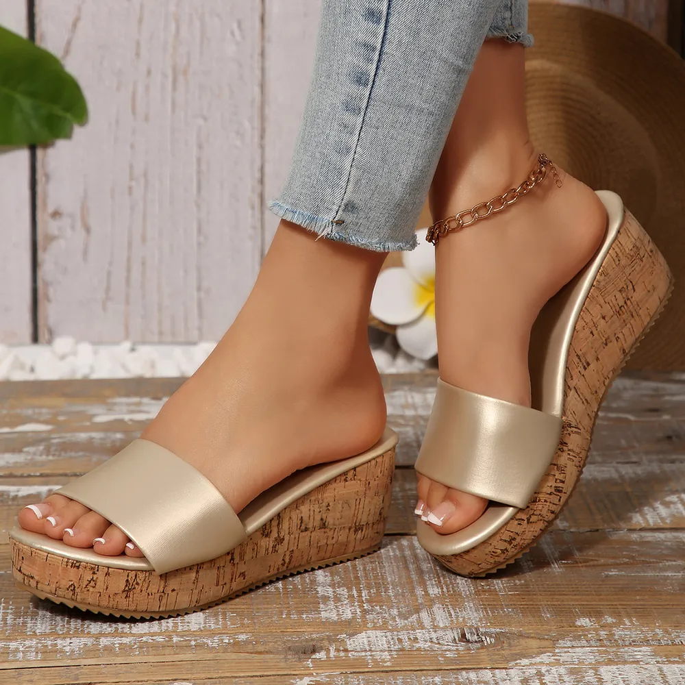 Open Toe Wedge Sandals, image 2