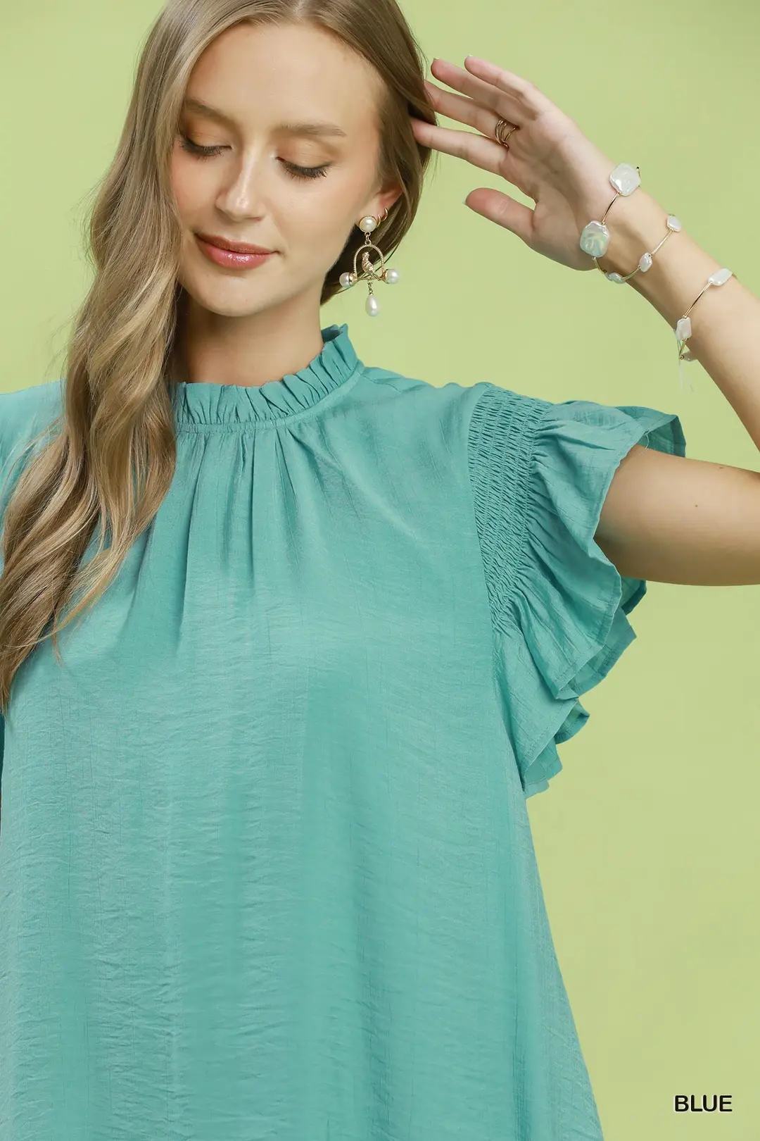 Ruffle Flutter Sleeve Dress, image 4