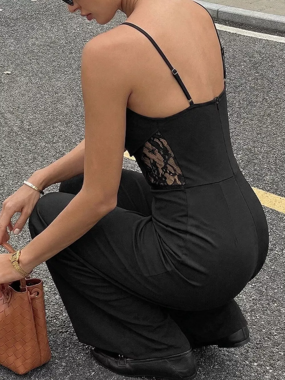 Lace Trim Wide Leg Jumpsuit, image 6