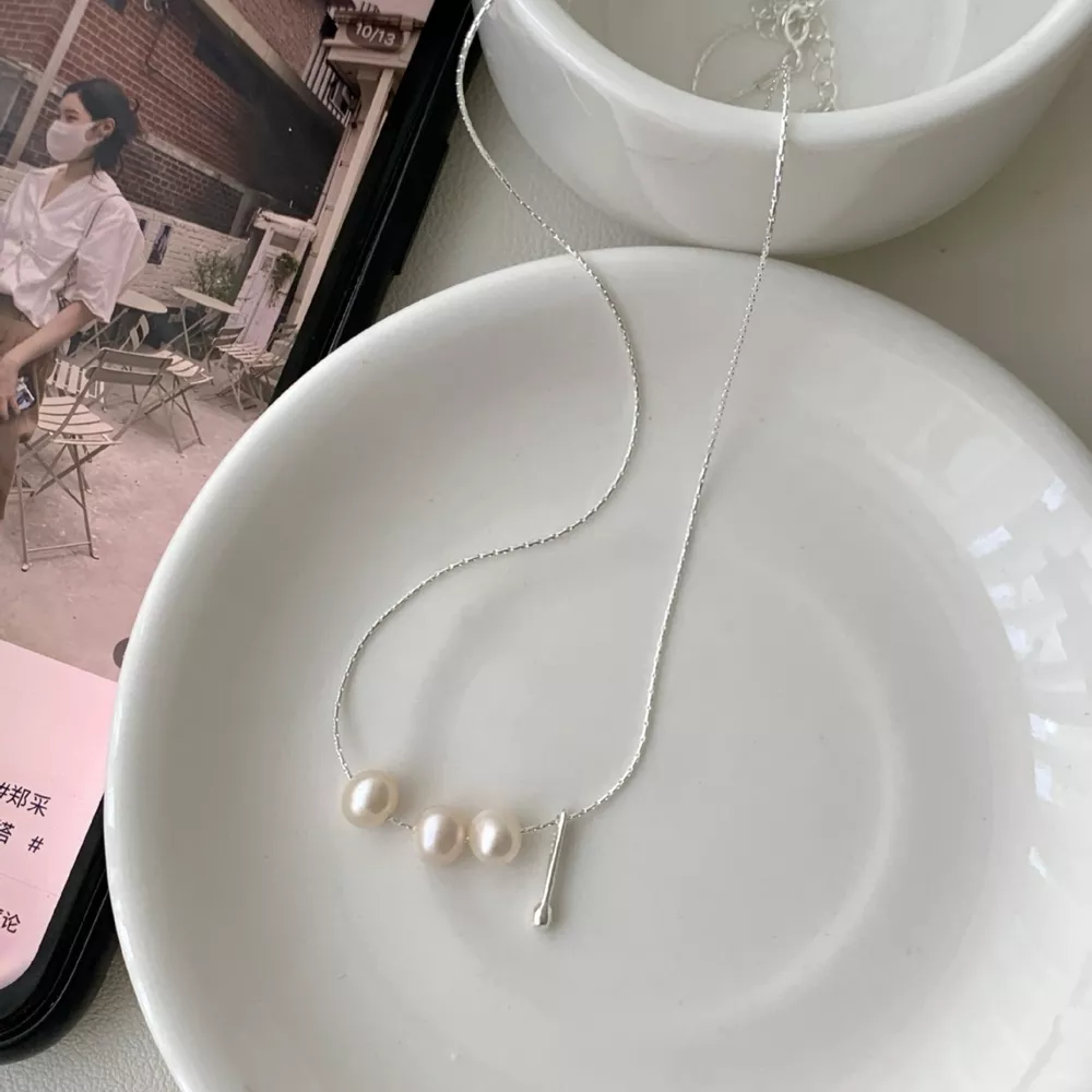 Freshwater Pearl 925 Sterling Silver Necklace