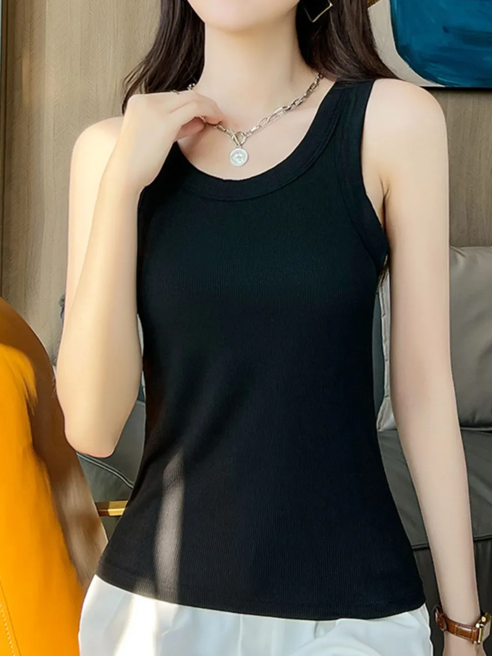 Scoop Neck Tank Top, image 5