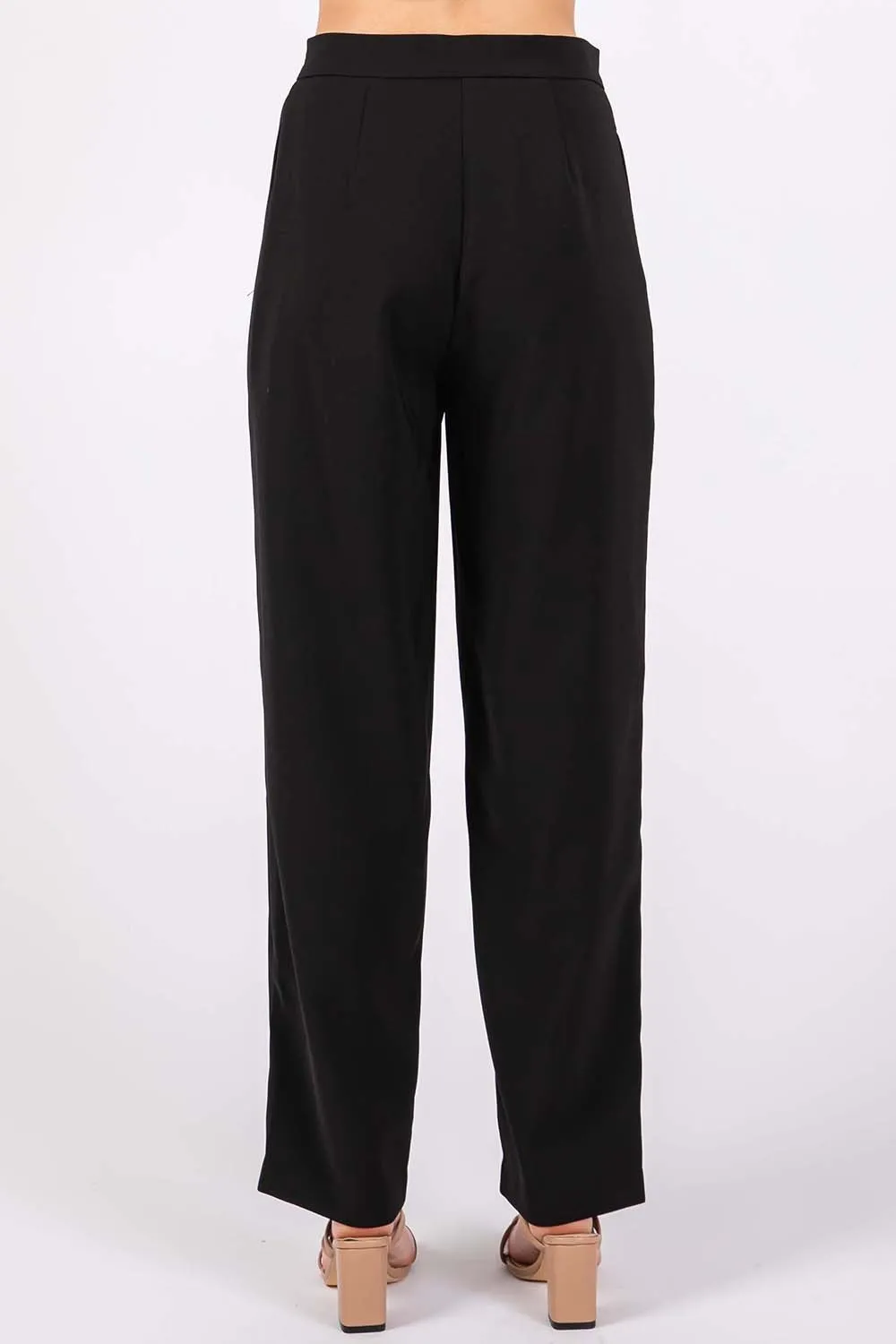 High-Waisted Pleated Pants, image 2