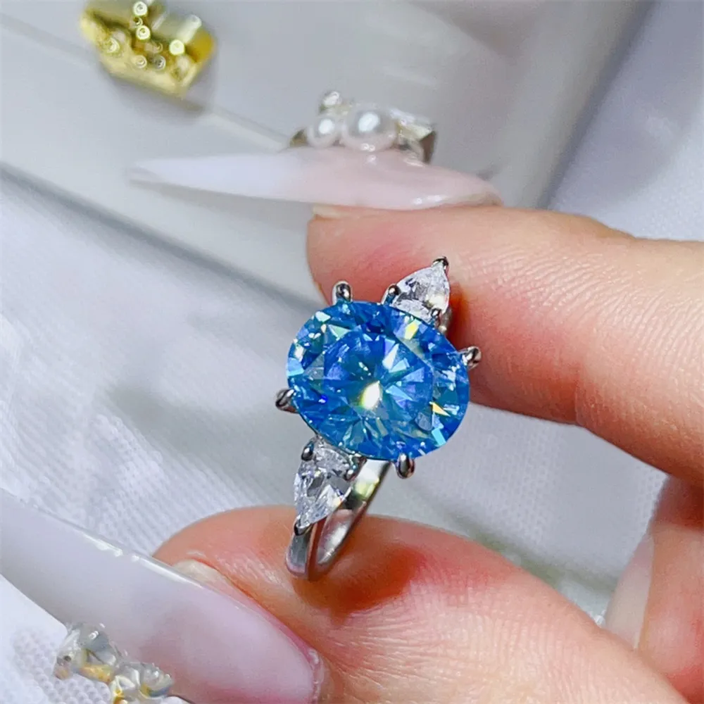 3 Carat Moissanite 925 Sterling Silver Ring, image 3