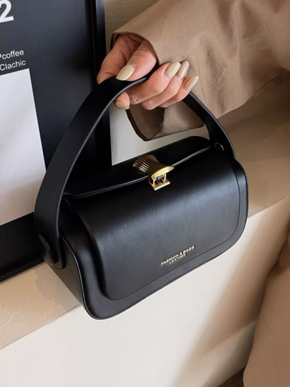 PU Leather Flap Crossbody Bag, image 3