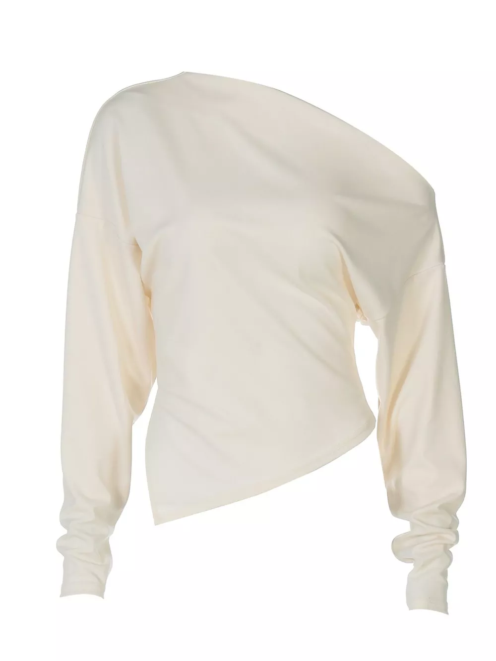 Asymmetrical Off-Shoulder Long Sleeve T-Shirt, image 7