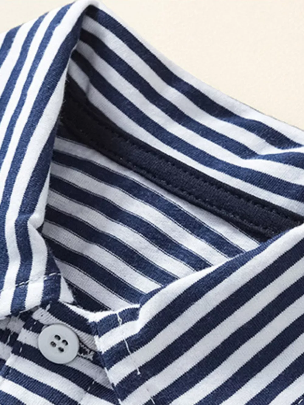 Children's Striped Polo Shirt & Printed Shorts Set, image 2