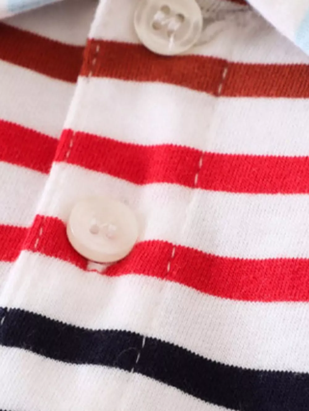 Children's Striped Polo and Shorts Set, image 3
