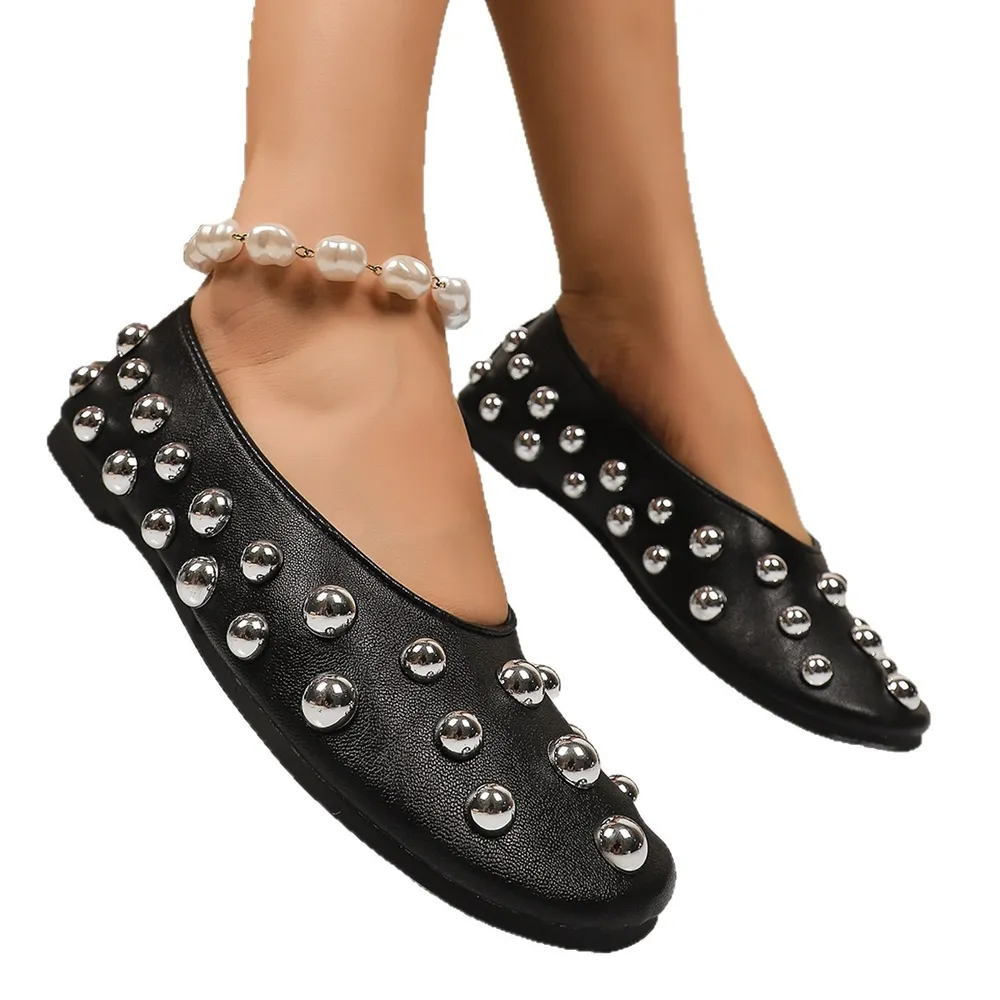 Studded Leather Slip-Ons, image 3