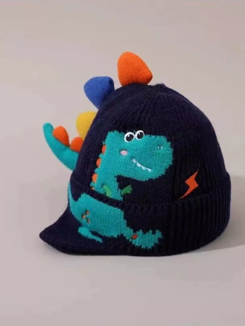 Children's Dinosaur Knitted Hat, image 10