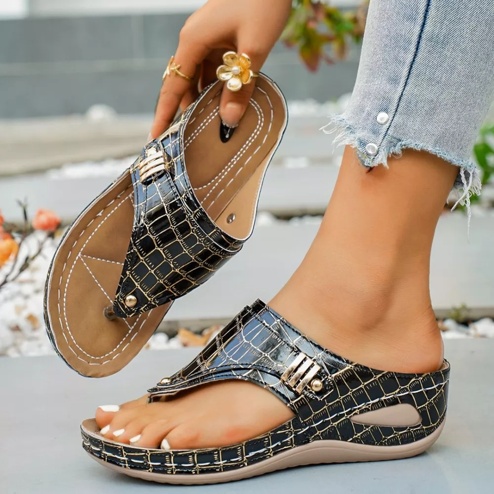 Toe Post Wedge Sandals, image 26