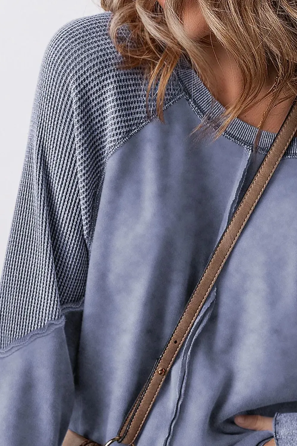 Exposed Seam Long Sleeve Sweatshirt, image 13