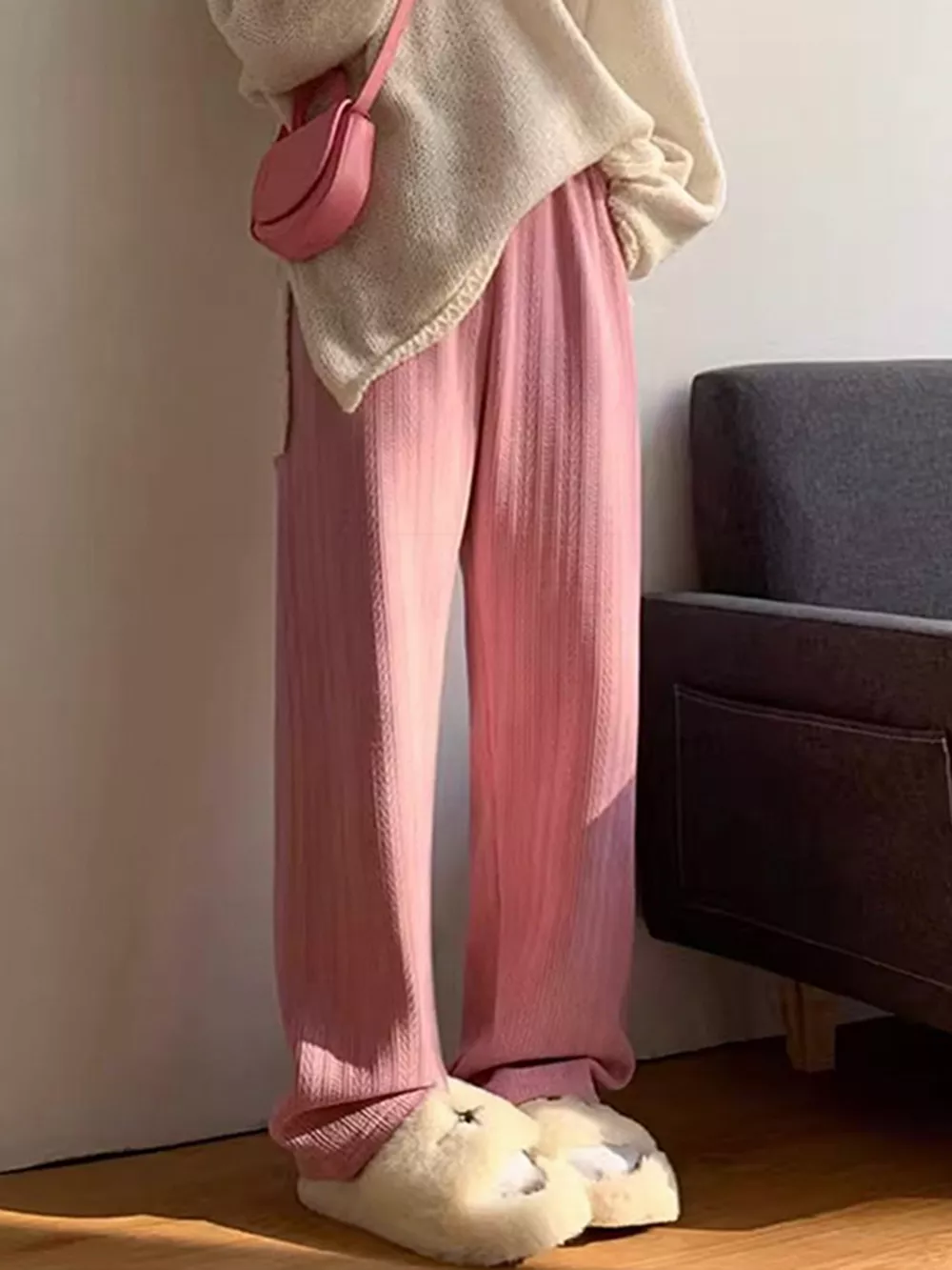 Corduroy Wide-Leg Pants, image 5