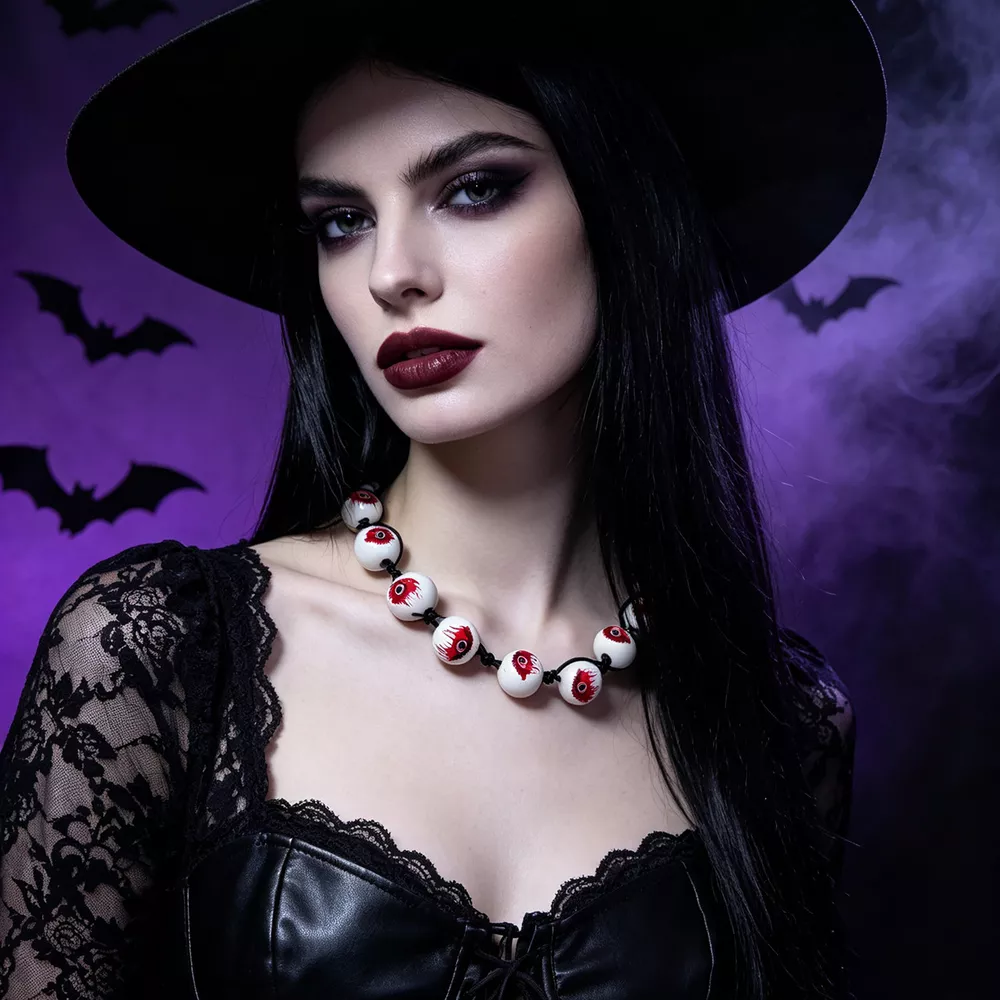 Halloween Beaded Choker Necklace, image 5