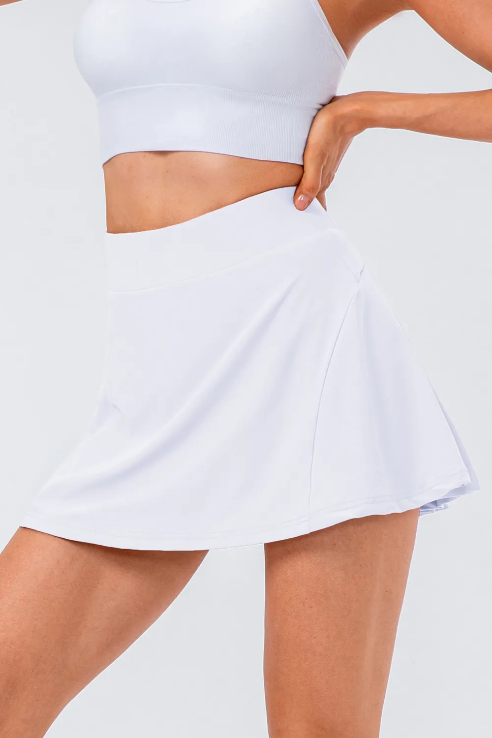 High Waist Pleated Active Skirt, image 19