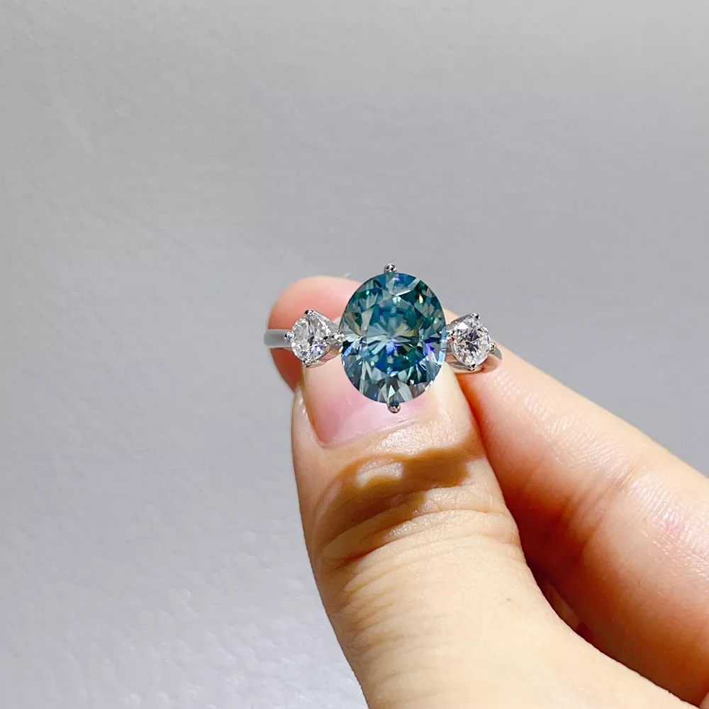 5 Carat Moissanite 925 Sterling Silver Ring, image 5