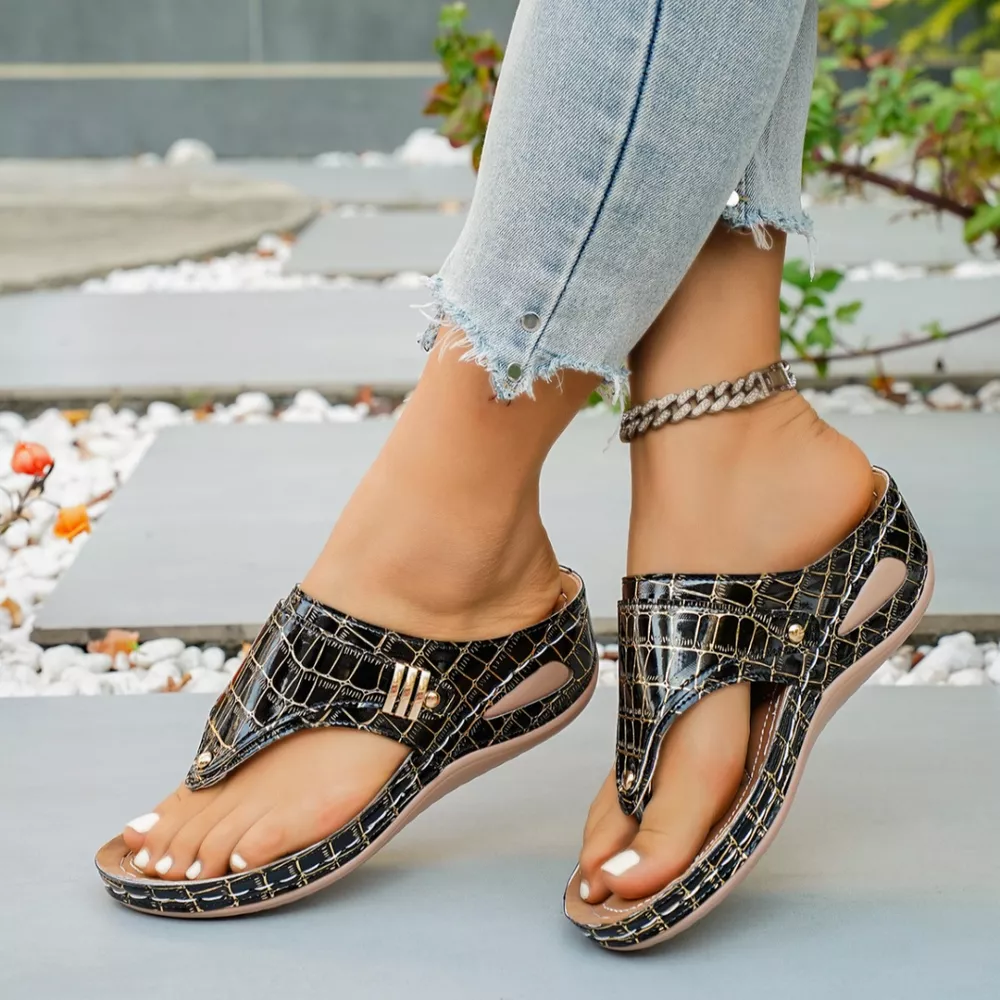 Toe Post Wedge Sandals, image 24
