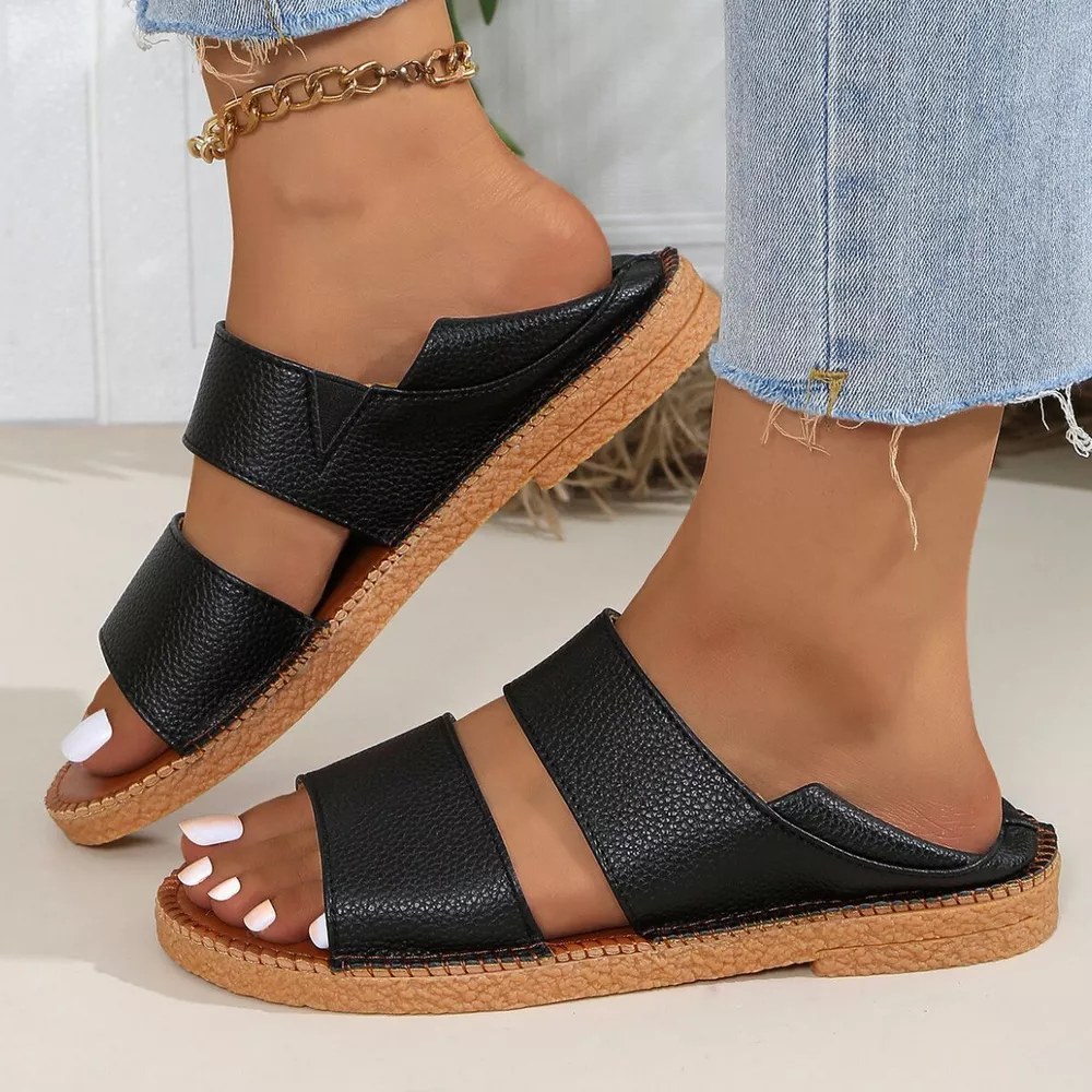 Open Toe Flats Sandals, image 3