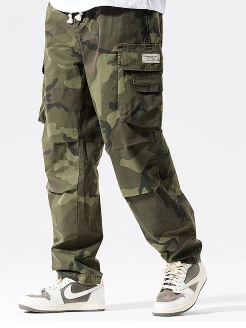 Men's Full Size Casual Camouflage Cargo Pants Plus Size, image 4