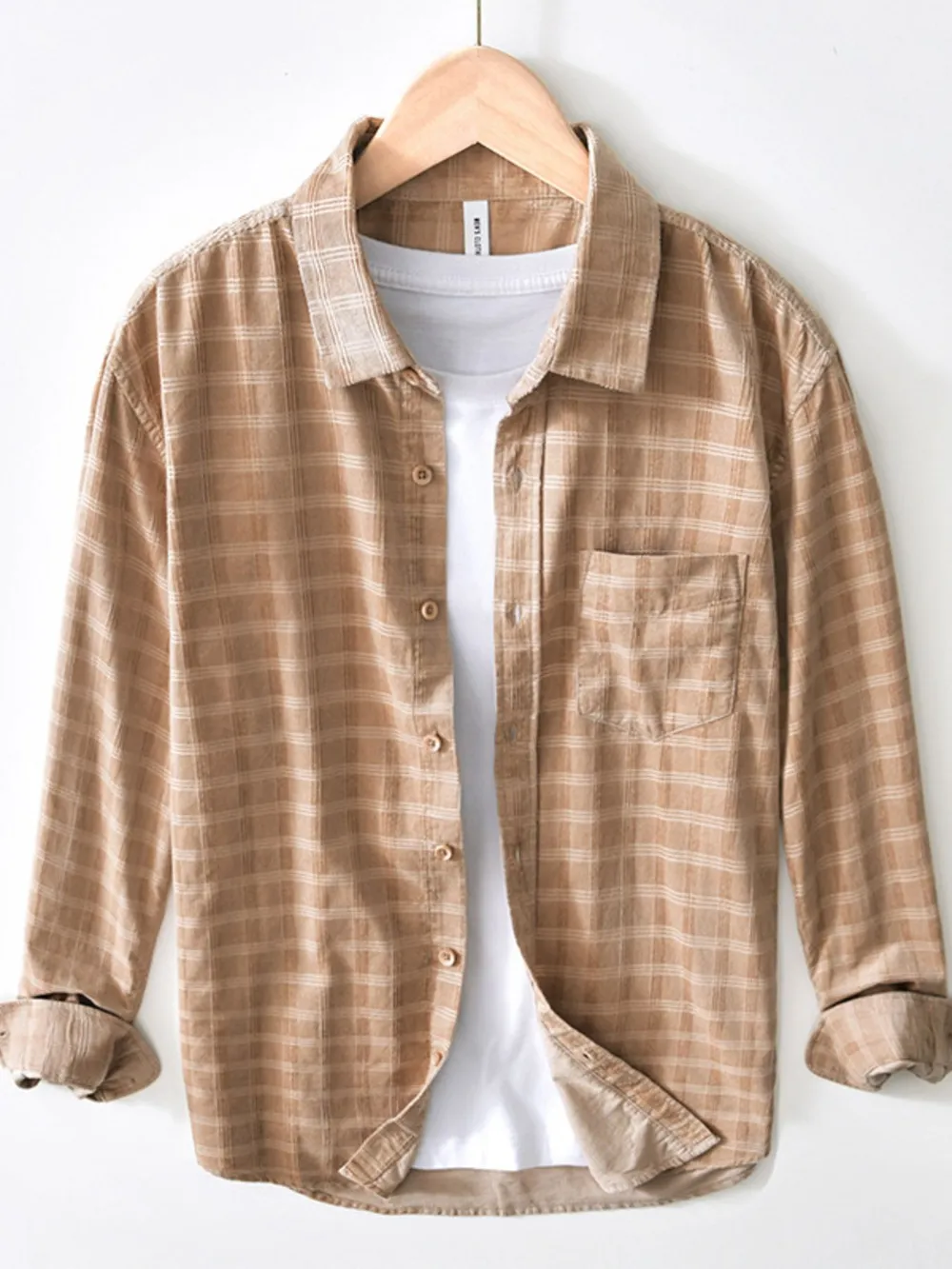 Men's Plus Size Striped Button-Up Shirt, image 2