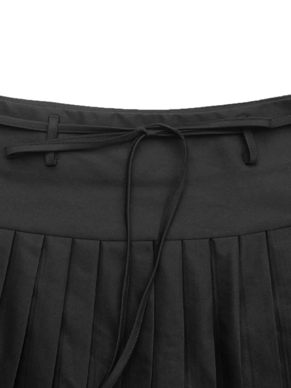 Tied Pleated Mini Skirt, image 4